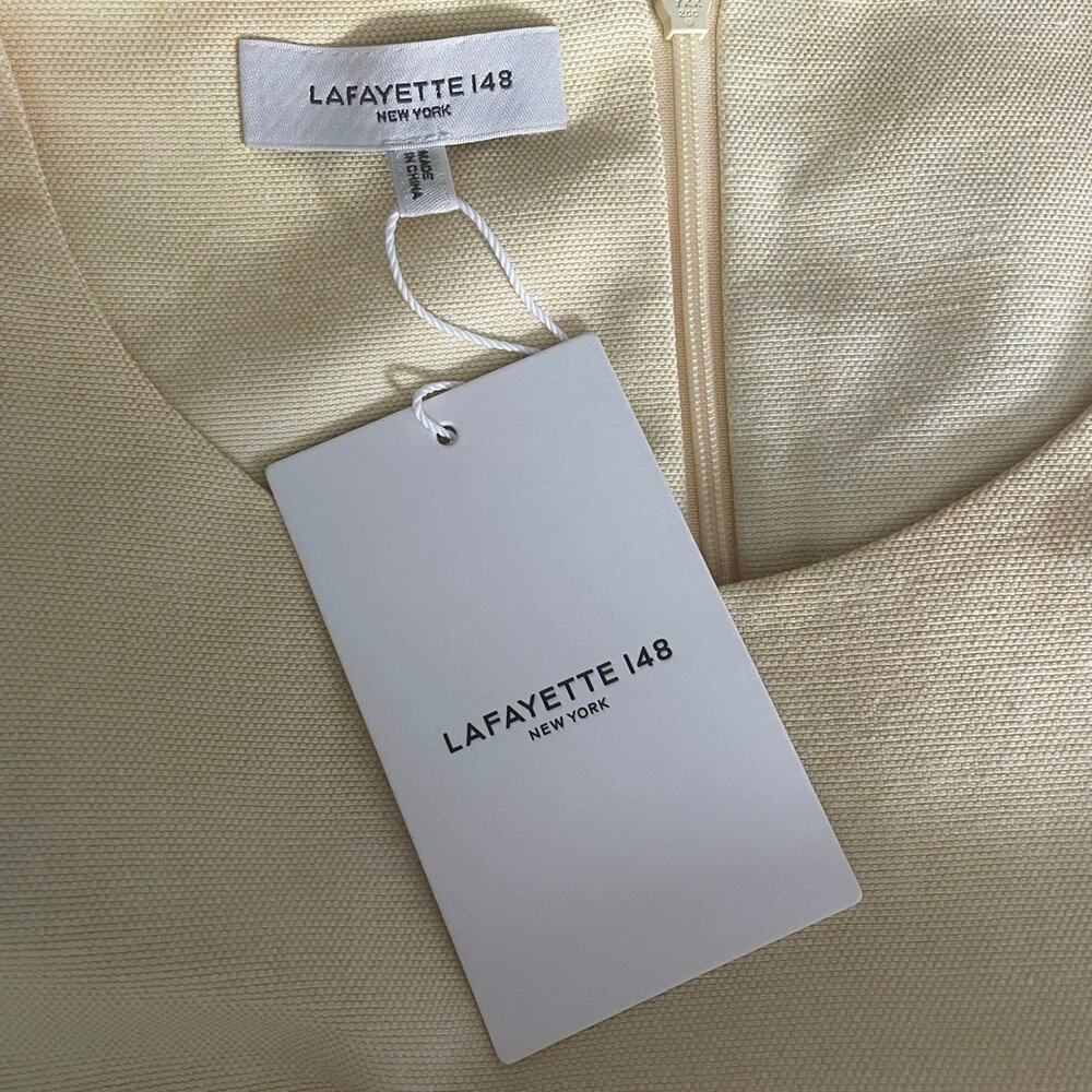 NWT - Lafayette 148 Horizon Watercolor Sleeveless Mini Sheath Dress - Picture 2 of 5